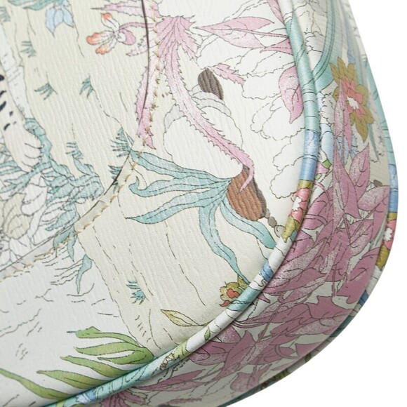 Gucci Tiger Botanical Jackie Shoulder Bag white multi leather - Picture 6 of 10